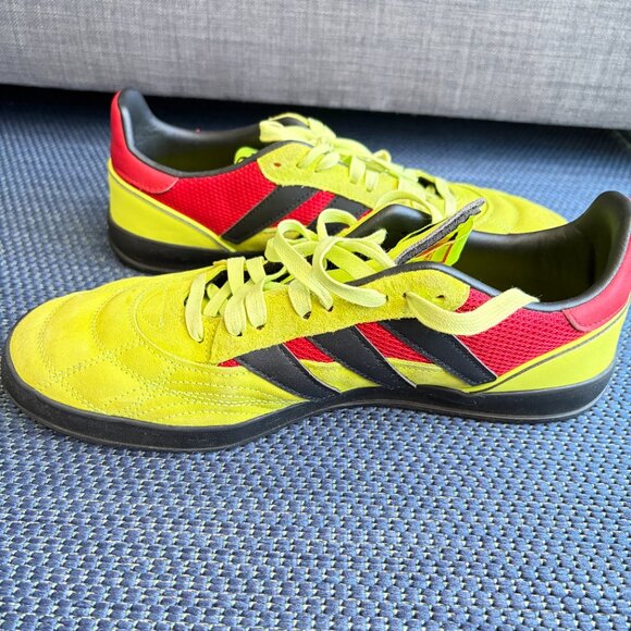 Adidas Sobakov Neon Green Soccer Street Shoes Men's 10.5 - Pre-Owned - Picture 8 of 11